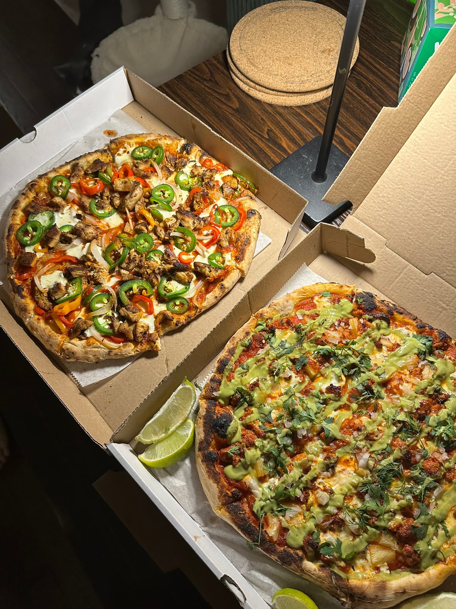 Al Pastor and Chicken Tinga Pizza